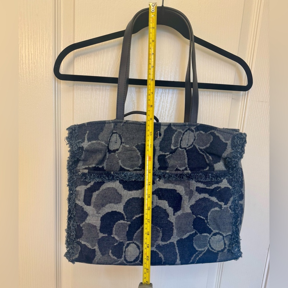 NOT 4sale Kate Spade Sam Blue Denim Floral Shoulder Tote Bag - Picture 9 of 12